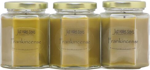 Frankincense Scented Blended Soy Candle by Just Makes Scents in Kuwait
