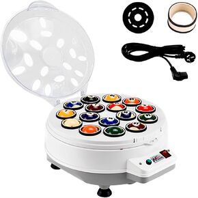 Automatic Pool Ball Polishing Cleaning Machine for 16/22 Balls, Electric Billiard Ball Cleaning Machine Billiards Cleaner Polisher 110V 180W