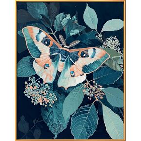 Leczany Cross Stitch Stamped Kits Patterns Craft Kit Needlepoint Full Range of Embroidery Starter Kits Beginners for DIY 11CT 3 Strands | Fox and Maple Trees 13.4×17.7 inches