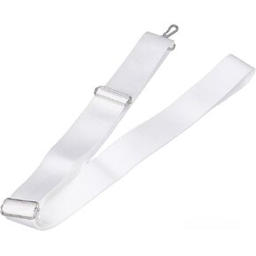 Durable Tennis Net Center Strap, Adjustable Height Tennis Net Straps Stainless Steel Buckle White for Tennis Equipment