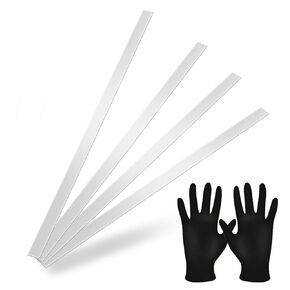 Wall Oven Trim Kit 4Pcs 304 Brushed Stainless Steel Metal Strips Self Adhesive Trim Strips 30 Inch in Length (4, 1.5 in Width)