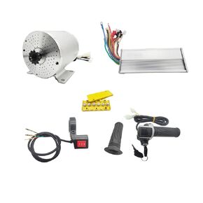 1000W Electric Brushless DC Motor Kit - 36V 3100rpm Brushless Motor with 27.7A Speed Controller and Throttle Grip Kit for Go Karts E-Bike Electric Throttle Motorcycle Scooter