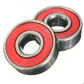 10pcs 608 2RS 8x22x7mm Red Skateboards Wheels ABEC-9 Miniature Shafts Tool Skate Scooter Steel Bearings High Performance Roller