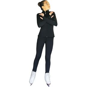 ChloeNoel JS735 Solid Color Elite Figure Skating Jacket w/Thumb Holes