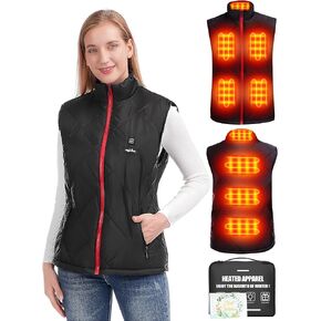 Women Heated Vest - Lightweight Heating Vest Jacket Coat With Battery Pack Heated Clothing for Hunting Skiing
