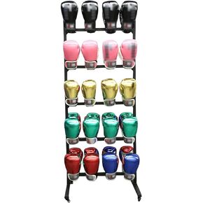 Metal Boxing Gloves Drying Rack Holds 20 Pairs, Boxing Glove Storage with Universal Wheels to Slide, Metal Boxing Gloves to Dry Out