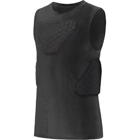 DGXINJUN Youth Padded Chest Rib Protector Heart Guard Kid Boy Girl Vest Shirt for Football Baseball Softball Rugby
