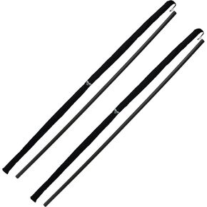 2-Pack Premium Foam Padded Training Bo Staff with Black Carry Bag Case
