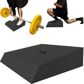 Slant Board Foam Block - Rdl Workout Equipment Gym Wedge - Exercise Step Platform For Glute Growth Booty Builder - Calf Stretcher Gym Accessories Women - Deadlift Platform Lunge Machine Weight Lifting