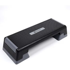 Body Sport® Aerobic Step – Step Aerobics Platform – Workout Equipment – Exercise Step Platform – Gray/Black