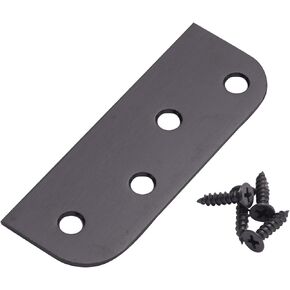 Hinge Blanks for Door Hinges - Filler Plates - 4 Inch with 5/8 Inch - 3 Pack (Satin Nickel)