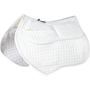 Harrison Howard Diamond Quilted Close Contact Saddle Pad Adjustable with 4 Pockets and Foam Inserts with Differentiated Thickness Horse Riding Pad with Added Cushioning and Comfort