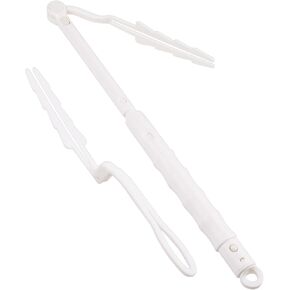 Replacement Duster Handles, Adjustable Length Removal Duty Duster Refills Handles Only Telescopic Extended Pole, Dusting Head Extendable Bendable Flexible Stick Compatible for Cleaning (Blue 2 Pack)