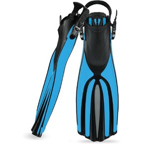 TUDIVING-Diving Fins Long Silicone Flippers Swim Equipment Snorkel Fins New Professional Scuba Fins Adults Men Women