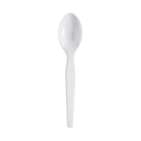 Dixie 6" Heavy-Weight Polystyrene Plastic Teaspoon by GP PRO (Georgia-Pacific), White, TH217, (Case of 1,000)