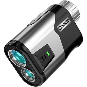 Golf Rangefinder with Slope Switch ，1200 Yards Laser Range Finder ，7X Magnification Strong Magnet Rechargeable Range Finders Golf Continuous Scan Flag Lock Vibration