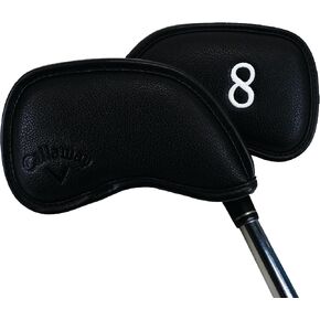 Callaway Golf Magnetic Iron Headcovers Black - Set of 10 Iron Headcovers to Protect Your Golf Clubs