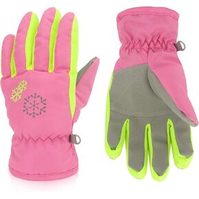 3 Sizes Kids Gloves,Kids Snow Gloves,Ski Gloves for Kids,Boys Girls Winter Gloves Waterproof
