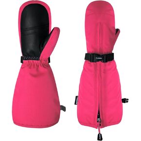 Andake Kids Ski Mittens Gloves with Long Cuff Waterproof Winter Warm Snow Gloves for Toddler Baby Girls and Boys in Kuwait