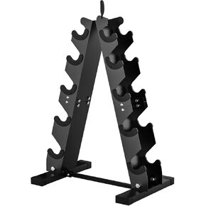 DERACY Dumbbell Rack Stand Only, Heavy Duty A-Frame Dumbbell Storage Rack, 5 tier Steel Dumbbell Holder for Home Gym Space Saver