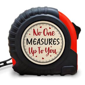 WANDER PRINTS Funny and Playful Gift for Him - Measuring Tape, 16 Ft with Fractions 1/8 Retractable Measuring Tape - Gift for Husband, Gift for Boyfriend, Gift for Men