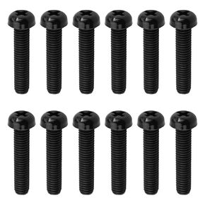 MroMax 50Pcs Plastic Phillips Cross Pan Head Machine Screws, M4 x 15mm Black Nylon Phillips Cross Pan Head Machine Screws Bolts for Electronic Equipment
