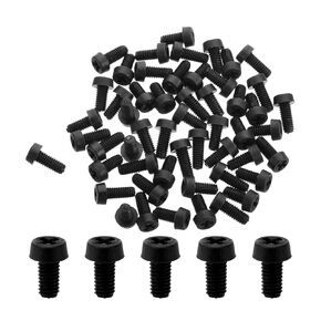 MroMax 50Pcs Plastic Phillips Cross Pan Head Machine Screws, M4 x 15mm Black Nylon Phillips Cross Pan Head Machine Screws Bolts for Electronic Equipment
