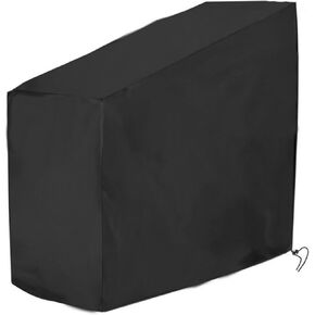 Exercise Bike Cover, Upright Cycling Protective Cover Stationary Bike Cover for Indoor & Outdoor, Dustproof Waterproof Fitness Bicycle Cover with Drawstring, Black, 56x49x23 In