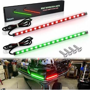Boat LED Boat Navigation Light, Red and Green LED Marine Navigation Lights for Boats led, Boat Bow Lights For Night Fishing Night Boating