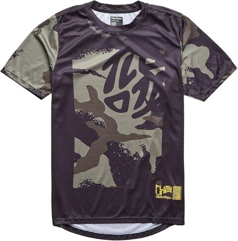 Troy Lee Designs Short Sleeve Flowline Youth Mountain Bike Jersey, Confined Black, Large in Saudi Arabia