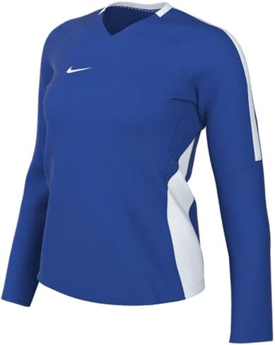 Nike Womens Stock Long Sleeve Vapor Pro Jersey Volleyball, Medium, Game Royal/White in Saudi Arabia