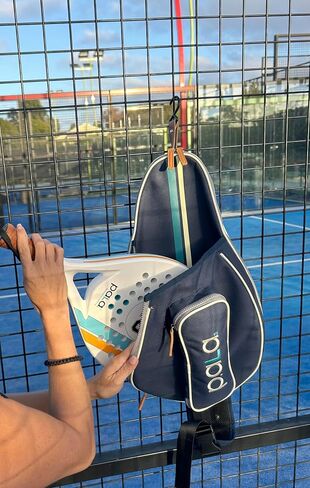 Navy Blue Padel and Pickleball Bag for Men and Women Tennis Padel Sling Bag Backpack - Great for Padel, Tennis, Racquet ball, Squash & Pickeball with fence hook. in Kuwait