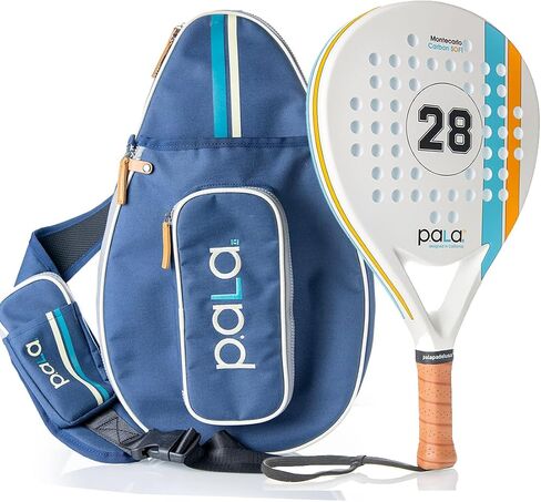 Navy Blue Padel and Pickleball Bag for Men and Women Tennis Padel Sling Bag Backpack - Great for Padel, Tennis, Racquet ball, Squash & Pickeball with fence hook. in Kuwait