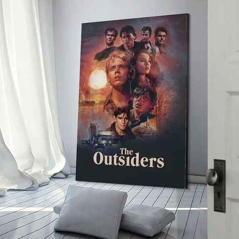 LETISR The Outsiders Poster Vintage Movie Poster HD Modern Decorative Canvas Wall Art Room Aesthetics Painting For Family Bedroom Liveroom Dorm Deco 12x18inch(30x45cm), Unframe-style in Saudi Arabia