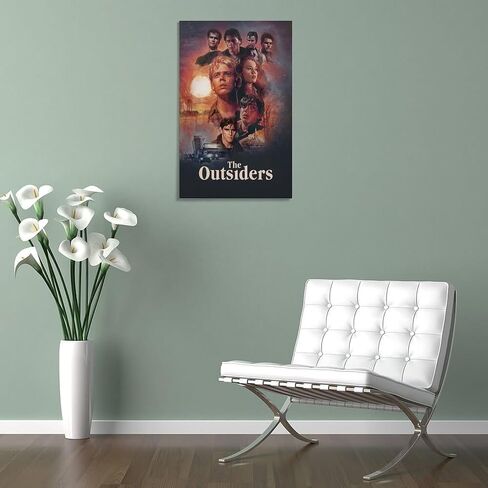 LETISR The Outsiders Poster Vintage Movie Poster HD Modern Decorative Canvas Wall Art Room Aesthetics Painting For Family Bedroom Liveroom Dorm Deco 12x18inch(30x45cm), Unframe-style in Saudi Arabia