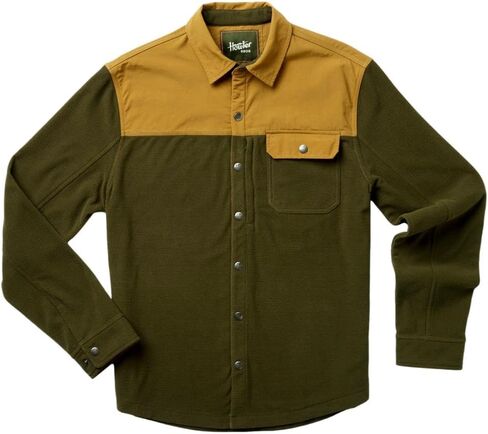 قميص Howler Brothers الرجالي Vapors Polarfleece، شجرة الزيتون/البرونز العتيق، LG، مقاس كبير in Kuwait