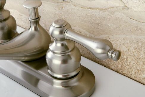 Kingston Brass KB605AL Restoration 4-Inch Centerset Lavatory Faucet with Metal lever handle, Oil Rubbed Bronze in Saudi Arabia