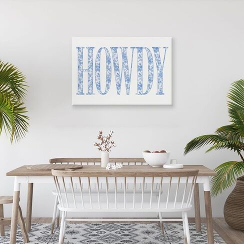 How Lucky Are We Print Wall Art, Trendy Grandmillennial Song Lyrics Art Canvas Wall Decor, Retro Blue Floral Aesthetic Positive Affirming Quote Poster for Apartment Bedroom Dorm 8x12inch Unframed in Saudi Arabia