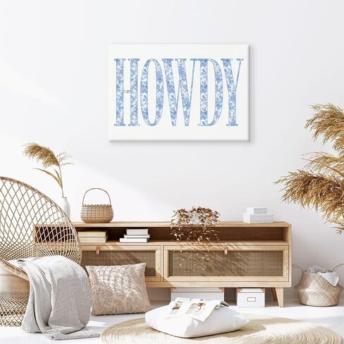 How Lucky Are We Print Wall Art, Trendy Grandmillennial Song Lyrics Art Canvas Wall Decor, Retro Blue Floral Aesthetic Positive Affirming Quote Poster for Apartment Bedroom Dorm 8x12inch Unframed in Saudi Arabia