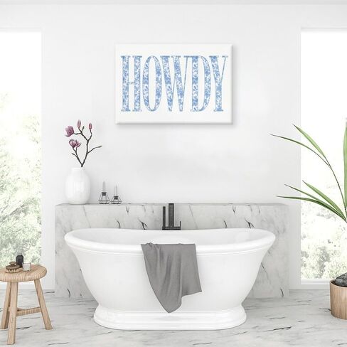 How Lucky Are We Print Wall Art, Trendy Grandmillennial Song Lyrics Art Canvas Wall Decor, Retro Blue Floral Aesthetic Positive Affirming Quote Poster for Apartment Bedroom Dorm 8x12inch Unframed in Saudi Arabia