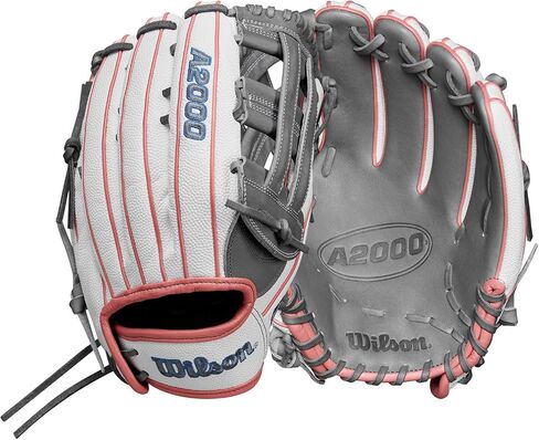 قفازات Wilson Fall 2024 A2000® FP50SS مقاس 12.25 بوصة Outfield Fastpitch - أبيض/ذهبي وردي/رمادي in Saudi Arabia