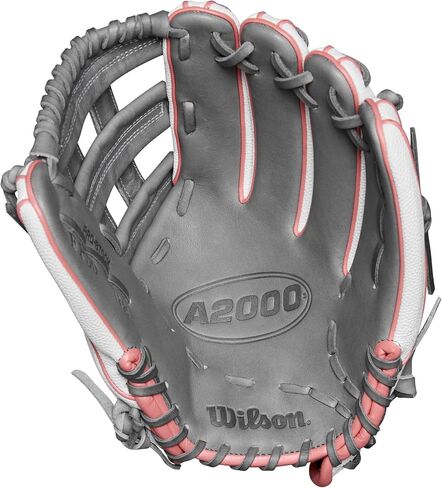 قفازات Wilson Fall 2024 A2000® FP50SS مقاس 12.25 بوصة Outfield Fastpitch - أبيض/ذهبي وردي/رمادي in Saudi Arabia