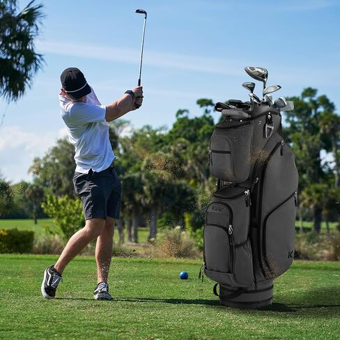 KVV 14 Way Top-Molded Organizer Cart Bag with Rain Cover, Full Length Divider, Spacious Cooler Pockets in Kuwait