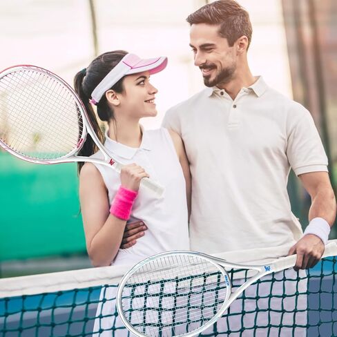 Tennis Racket - Super Value Set with Pre-Strung, Comfortable Handle, 27'' Tennis Racquet for Beginner, Includes 4 Tennis Balls, 2 Overgrips and 2 Tennis Bag in Kuwait