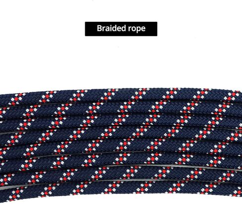 QWORK Adjustable Horse Training and Lunging Aid with Rear Fleece Cover, Navy/Red, Encourages Proper Head Carriage and Comfortable Stretching, Durable Braided Nylon Rope with Metal Clips, in Saudi Arabia