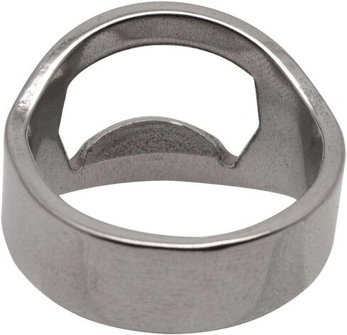 10pcs Stainless Steel Beer Ring Bottle Opener with 5 Mixing Sizes: Size8, Size9, Size10, Size11, Size12 in Saudi Arabia