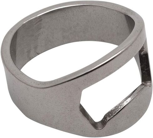 10pcs Stainless Steel Beer Ring Bottle Opener with 5 Mixing Sizes: Size8, Size9, Size10, Size11, Size12 in Saudi Arabia