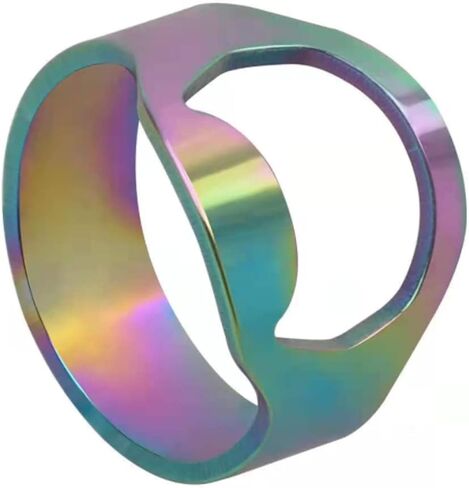 10pcs Stainless Steel Beer Ring Bottle Opener with 5 Mixing Sizes: Size8, Size9, Size10, Size11, Size12 in Saudi Arabia
