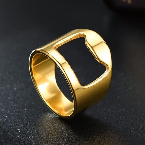 10pcs Stainless Steel Beer Ring Bottle Opener with 5 Mixing Sizes: Size8, Size9, Size10, Size11, Size12 in Saudi Arabia