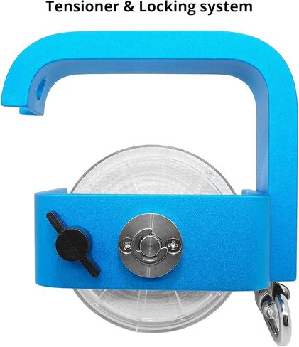 150ft Aluminum Dive Reel with Tension and Locking System - Rope Reel, Scuba Diving Reel, Kayak Anchor Reel, String Line Reel in Kuwait